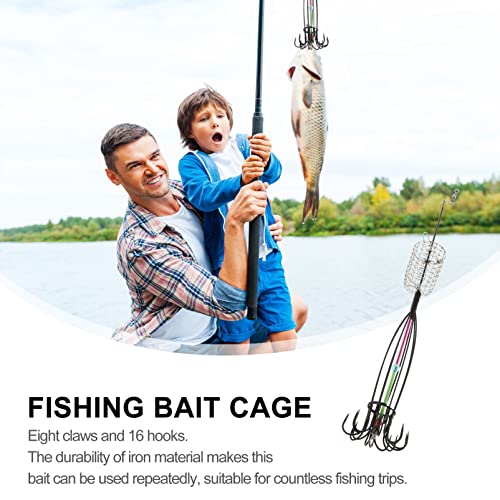 Toddmomy 3 Pçs Isca Gaiola De Pesca Gaiola De Pesca Suprimentos De Pesca Cesta De Pesca Utensílios D