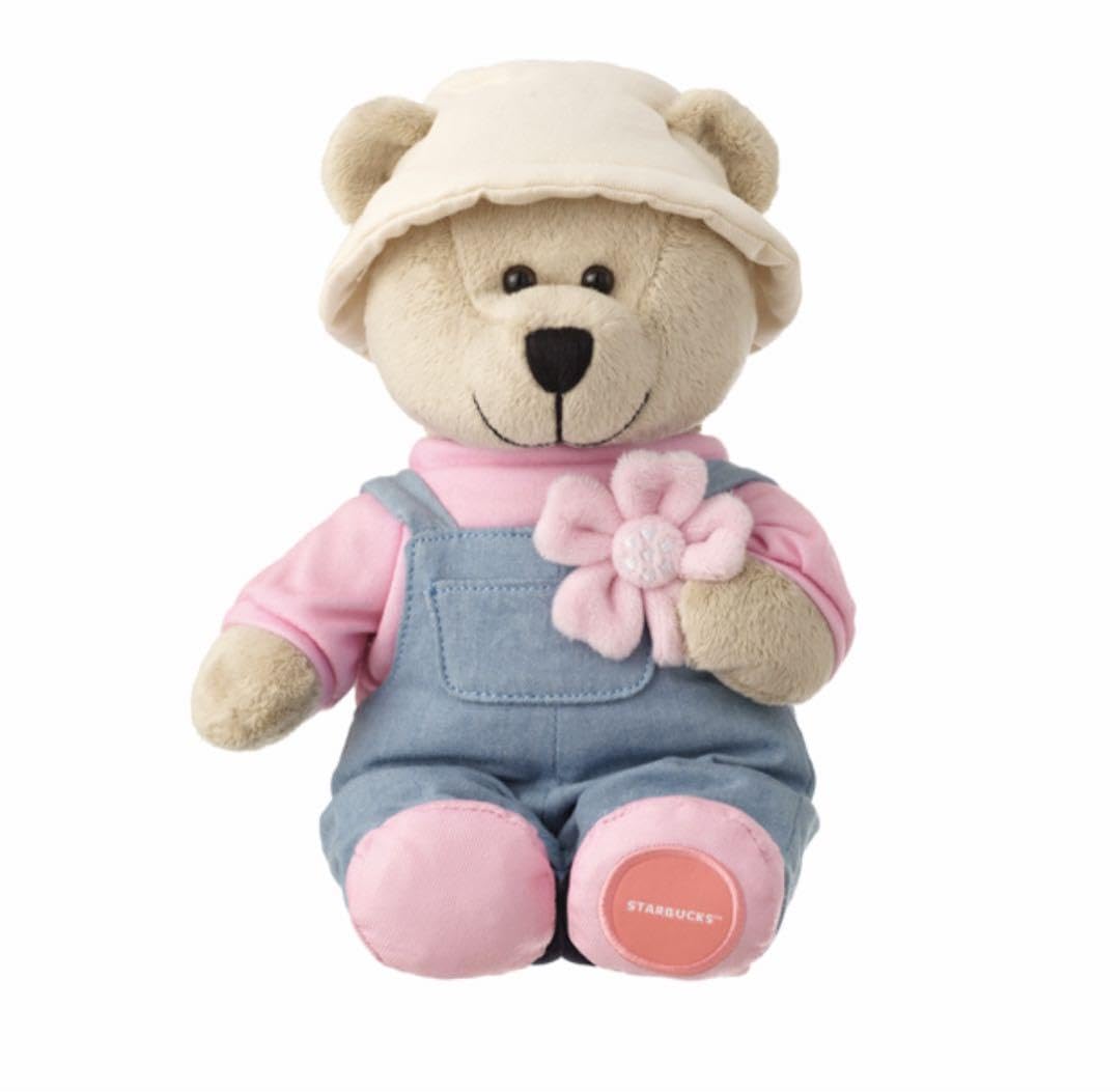 【ベアリスタ】ぬいぐるみ Amazon.co.jp: 台湾スターバックス 2024 桜 ベアリスタ
