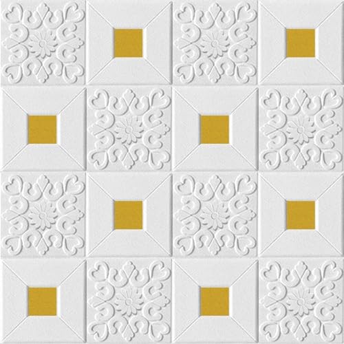 Image of Barebeauty 3D Wall Panel Wallpaper, Self Adhesive PE Foam Brick Sticker, Waterproof Peel & Stick Wall Covering for Home, Bedroom & Living Room Decor, 70 x 77 cm (Pack of 1, 5.8 Sq. Ft. Approx)