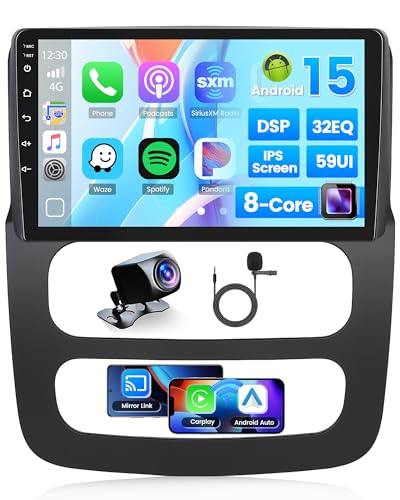 8�R�A 2+64G Android 15 �J�[���W�I Dodge RAM 1500/2500/3500 2002-2005 (LHD) ���C�����XCarPlay Android Auto�Ή� 9�C���`�^�b�`�X�N���[���X�e���I RAM 1500/2500/3