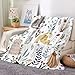 Bestraily Cat Throw Blanket Floral Flower Throw Blankets Gift for Cat Lover Throw Blanket Cats Themed Flannel Cozy Fuzzy Plush Throw Blankets for Bed Chair Couch 60" X 80"