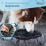 Pets Perfect® Schnüffelteppich Hund – Intelligenzspielzeug & Schnüffelmatte zur Nasenarbeit – rutschfest, Waschbar & Filz-Material – Beschäftigung & Lernspielzeug für kleine & große Hunde