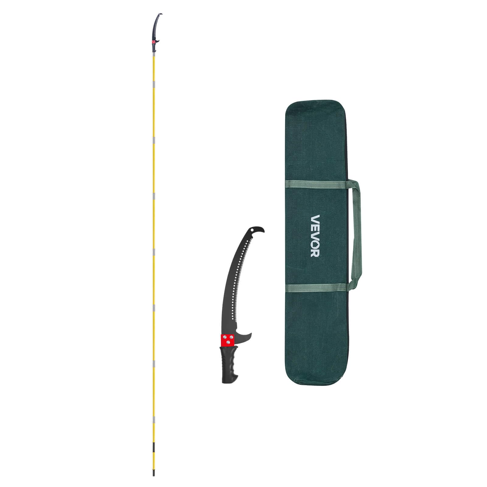 VEVOR Scie d'Élagage Extensible 1,17-8 m Scie à Perche Extensible Manuelle