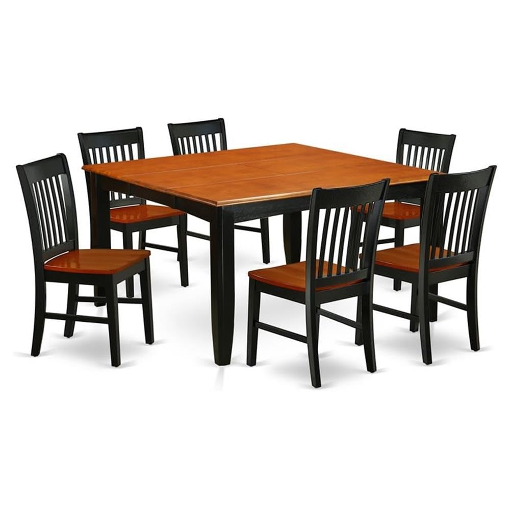 Amazon.com: East West Furniture PFNO7-BCH-W 7 Piece Kitchen