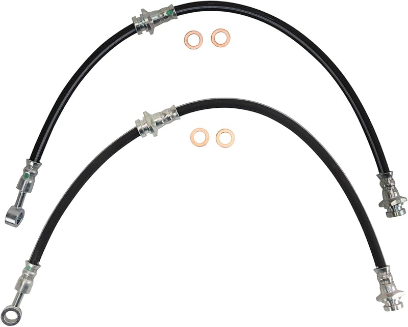 Kit de mangueiras de freio dianteiras TRQ para Nissan Altima 2013–2018 – 2 unidades