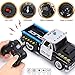 Liberty Imports RC Remote Control Police Pickup Truck Toy Vehicle with Lights and Sirens | 1:16 Rechargeable Radio Control Cop Car for Kids