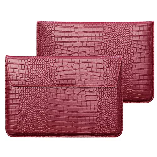 Funda para MacBook Pro 16 de piel de cocodrilo elegante y rígida