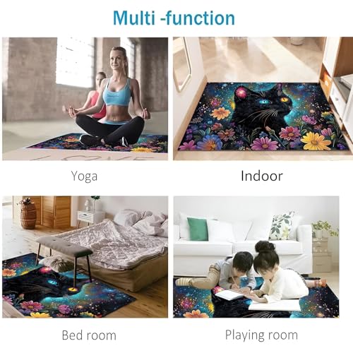 Felpudo interior lavable con divertido diseño de tigre para la entrada de casa 6