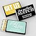 Perfect Match Personalized Matches for Wedding Favors - Custom Wedding Matches (Set of 50 Matchboxes) (Black Box)