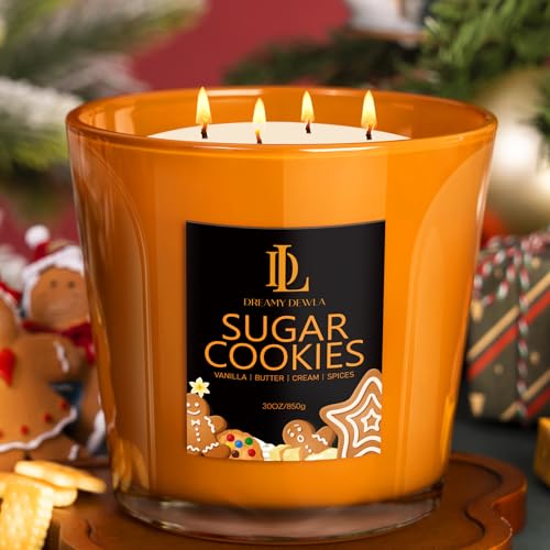 Large Soy Candle Sugar Cookie Scent