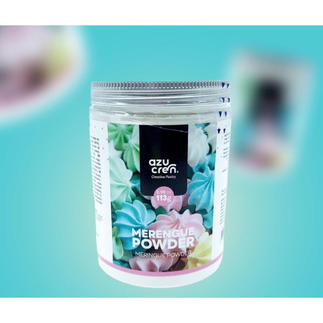 Azucren - Merengue Powder - Sustituto de la Clara de Huevo - Productos de Confitería y Galletería - 113 Gr