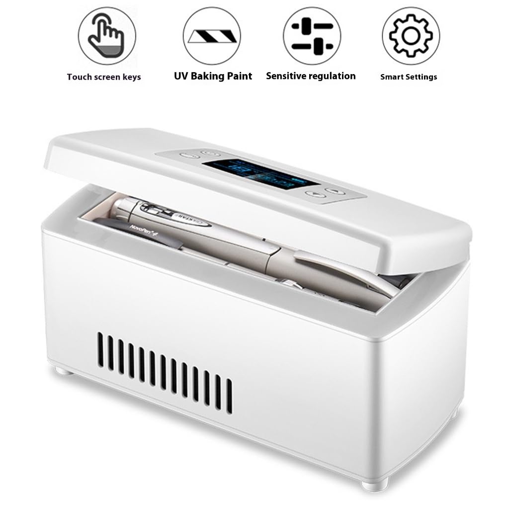 ZHIZHOUNEY Cooler Bags Portable Cooling Travel Case Intelligent Temperature Control Alarm Systems Quiet Operations for Car Home