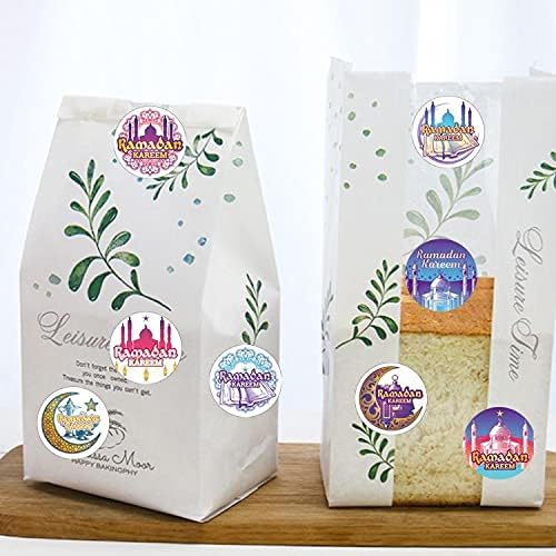 Acewen 6Pcs Eid Cookie Cutters Eid Biscuit Mould Baby Shower Cookie Cutters Ramadan 3D Cookie Cutters Mini Biscuit Mold with 60Pcs FREE Stickers for Graduation Party Supplies