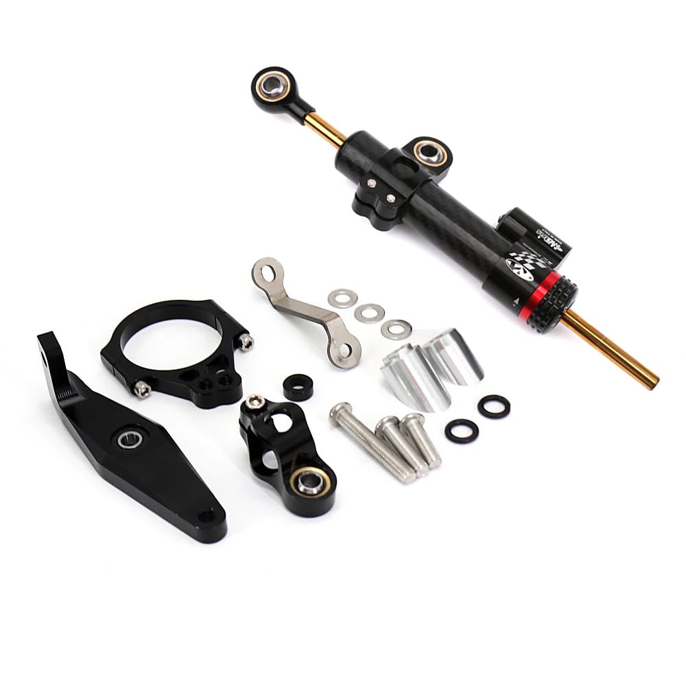 2021-2024 Carbon Fiber Steering Damper Stabilizer with Mount Bracket Compatible with Yamaha MT09 / SP (not for tracer), XSR900 2022-2024 (Carbon Fiber