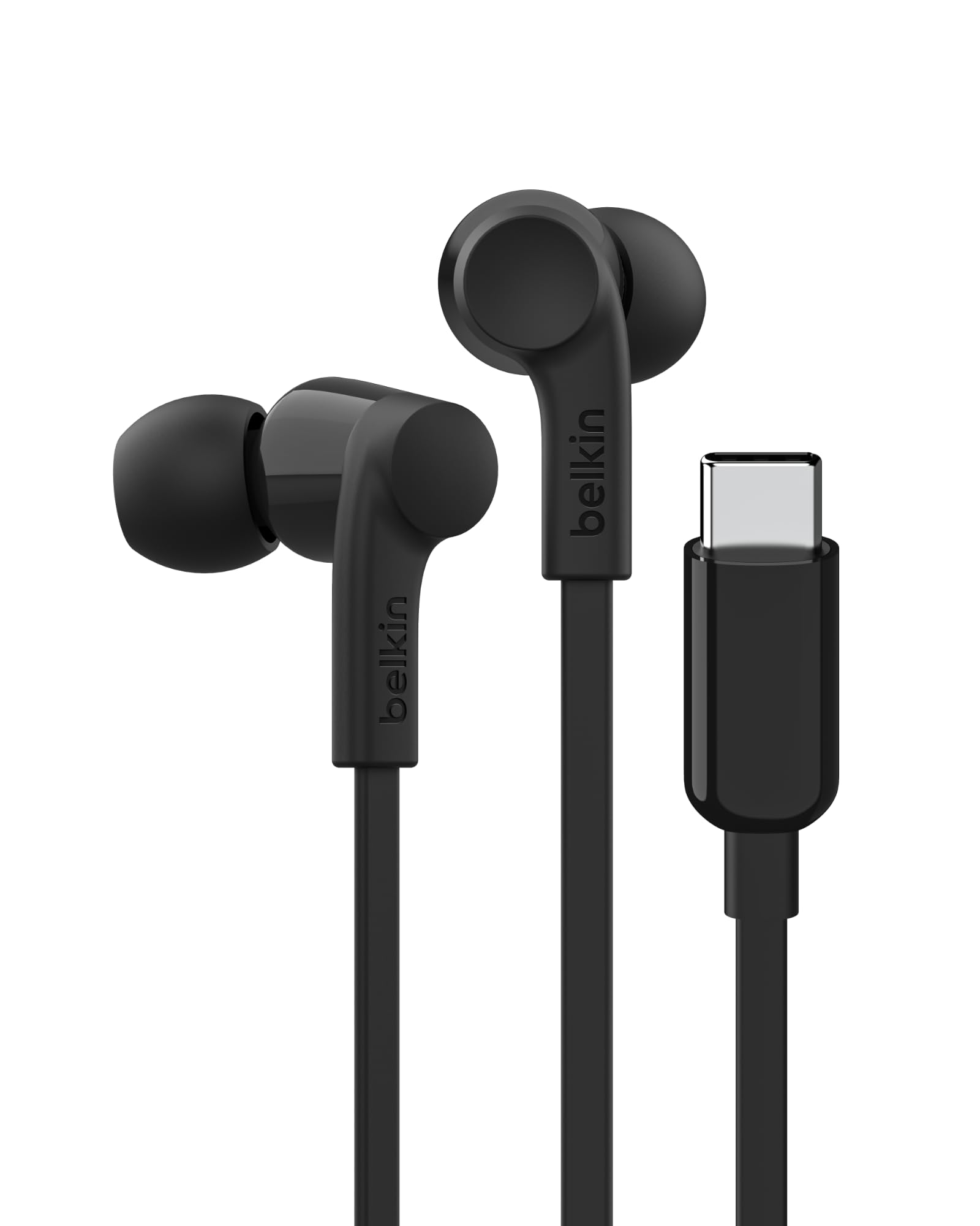 Belkin SoundForm Wired Earbuds with USB-C Connector, in-Ear Earphones w/Microphone - USB-C Headphones for iPhone 17, iPhone 16, iPad mini, Galaxy S25,