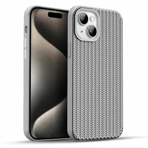 Image of Cat Care Compatible with iPhone X /Xs | Premium Textured Microfiber Candy Protective Case | Shock-Absorbing Back Cover with Enhanced Camera Guard (Gray)