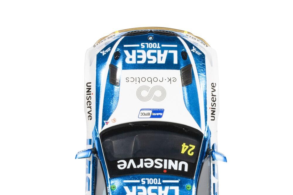 Scalextric - C4526 - Cars BMW 330E NGTC, Outils Laser, Jake Hill 2023, Voiture à sous Jouet à Utiliser avec des Circuits Ou Un Ensemble de Courses