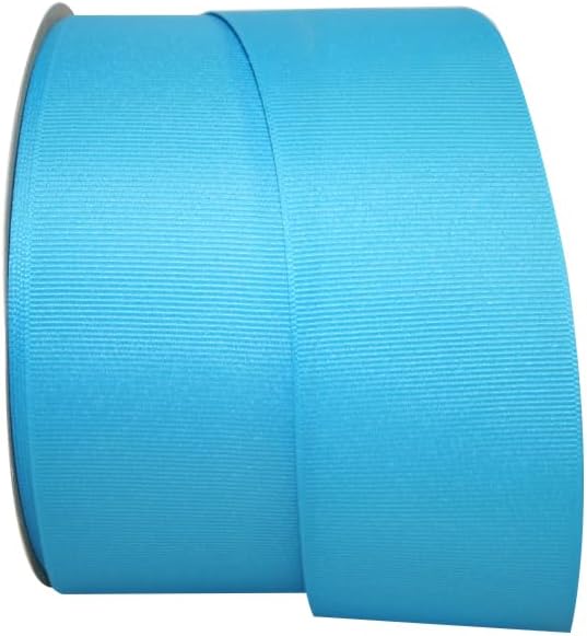 Reliant Ribbon Grosgrain Texture Ribbon, 2-1/4 Inch X 50 Yards, Turquoise