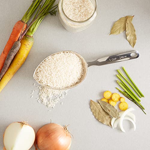 Rsvp Endurance Stainless Steel Oval 1 Cup Measuring Scoop #TOP2