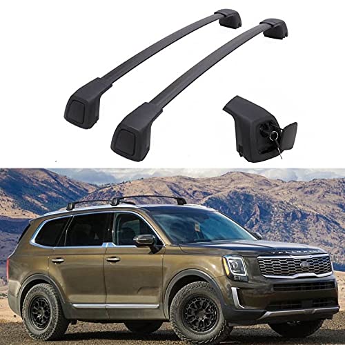 Buy Cross Bar for KIA Telluride 2019 2020 2021 2022 2023 Crossbar Roof Rail Rack Luggage (All