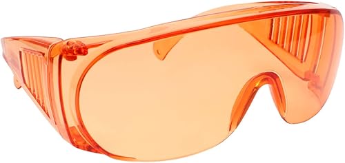 Miniatura 1 de Calabria 1003 - Gafas de seguridad de ajuste grande para hombres y mujeres, para hombres y mujeres, envolventes, tintados, antiniebla, arañazos y