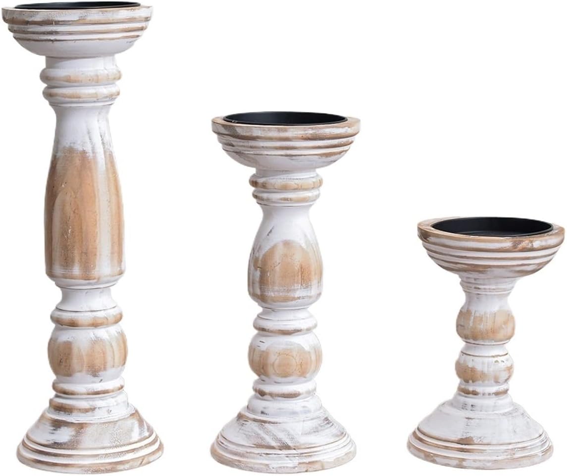 Restaurant Candlelight Dinner Table Decoration Chinese Retro Candlestick Decoration Lamp(D)