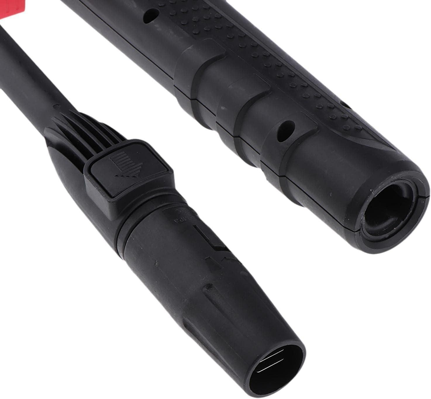 Close-up of the variable lance connection point