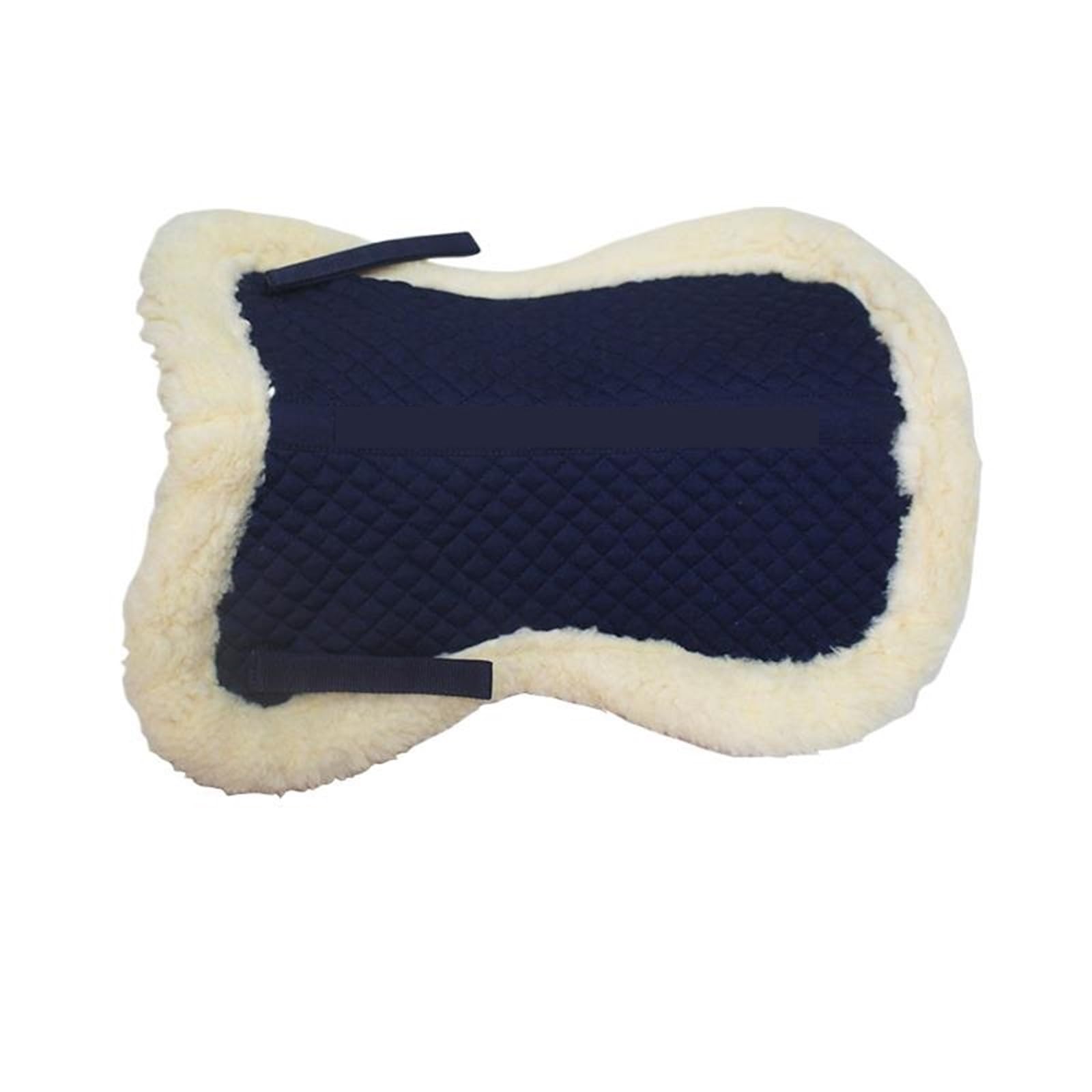 Mantilla para Caballo Almohadilla for silla de montar caballo felpa lana, cojín grueso absorbente el sudor, almohadillas competición ecuestre(White)