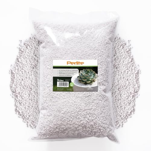 Terra Discount Perlite 3 Liter – Premium Perlit Granulat zur Bodenverbesserung & Bodenlockerung-Pflanzgranulat für Blumenerde, Zimmerpflanzen, Monstera, Orchideen, Hochbeet, Stecklinge, Hydrokultur