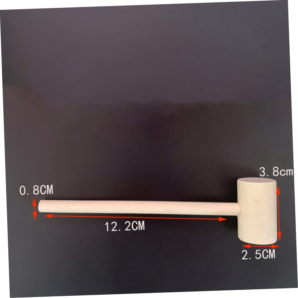 CORHAD 20pcs Mini Solid Wood Hammers for Creative Educational Hitting Hammer Safe Design for Home Decoration and Playtime Fun