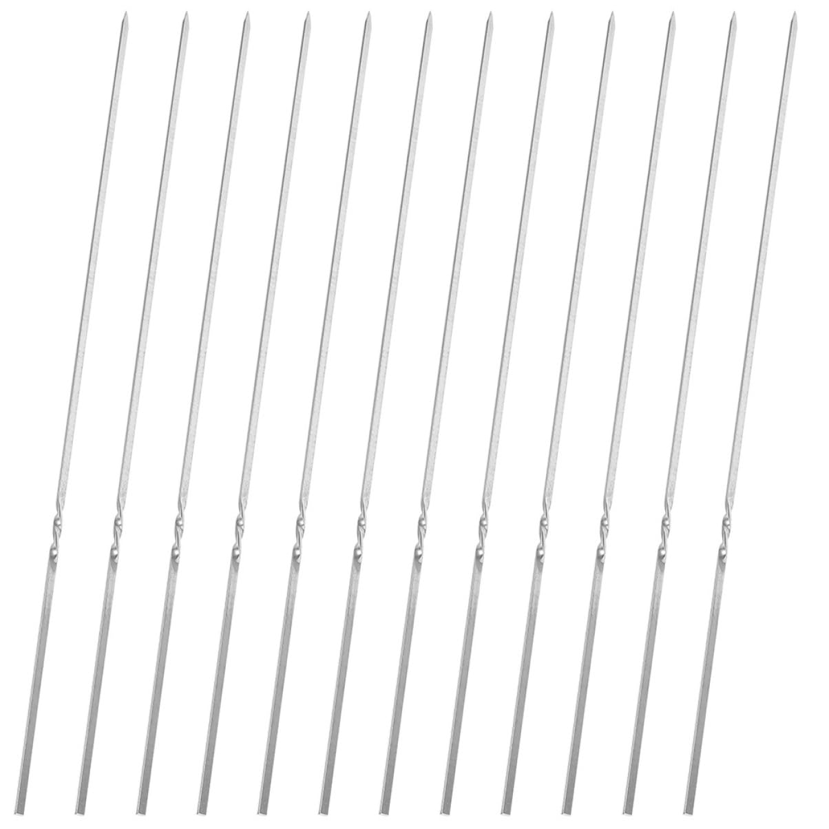 Brochetas de acero inoxidable para parrilladas perfectas al aire libre y barbacoas
