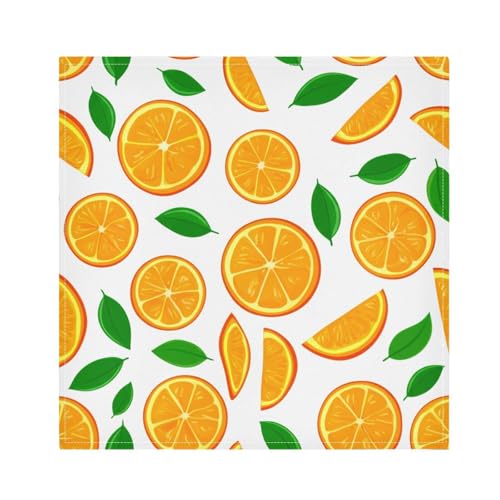 Servilletas de Tela Naranja YETTASBIN Set de 6 50.5x50.5 cm miniatura 6