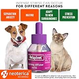 Relaxivet Natural Cat Calming Pheromone Diffuser - Improved No-Stress Formula - Anti-Anxiety Treatment #1 for Cats and Dogs with a Long-Lasting Calming Effect