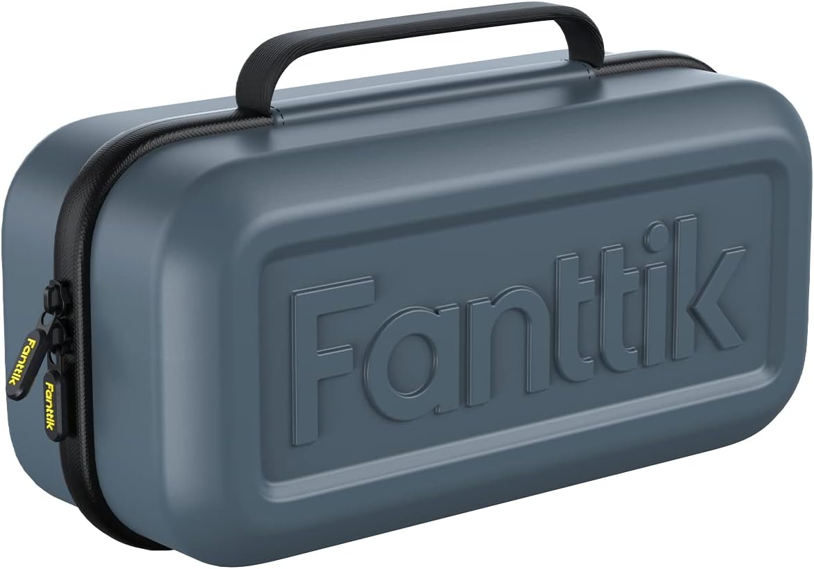 Fanttik T8 MAX Portable EVA Protection Case, Officially Customized Storage EVA Bag for Fanttik T8 MAX Jump Starter, Battery Clamps, Charger Adapter and Cable (Carrying Case Only)