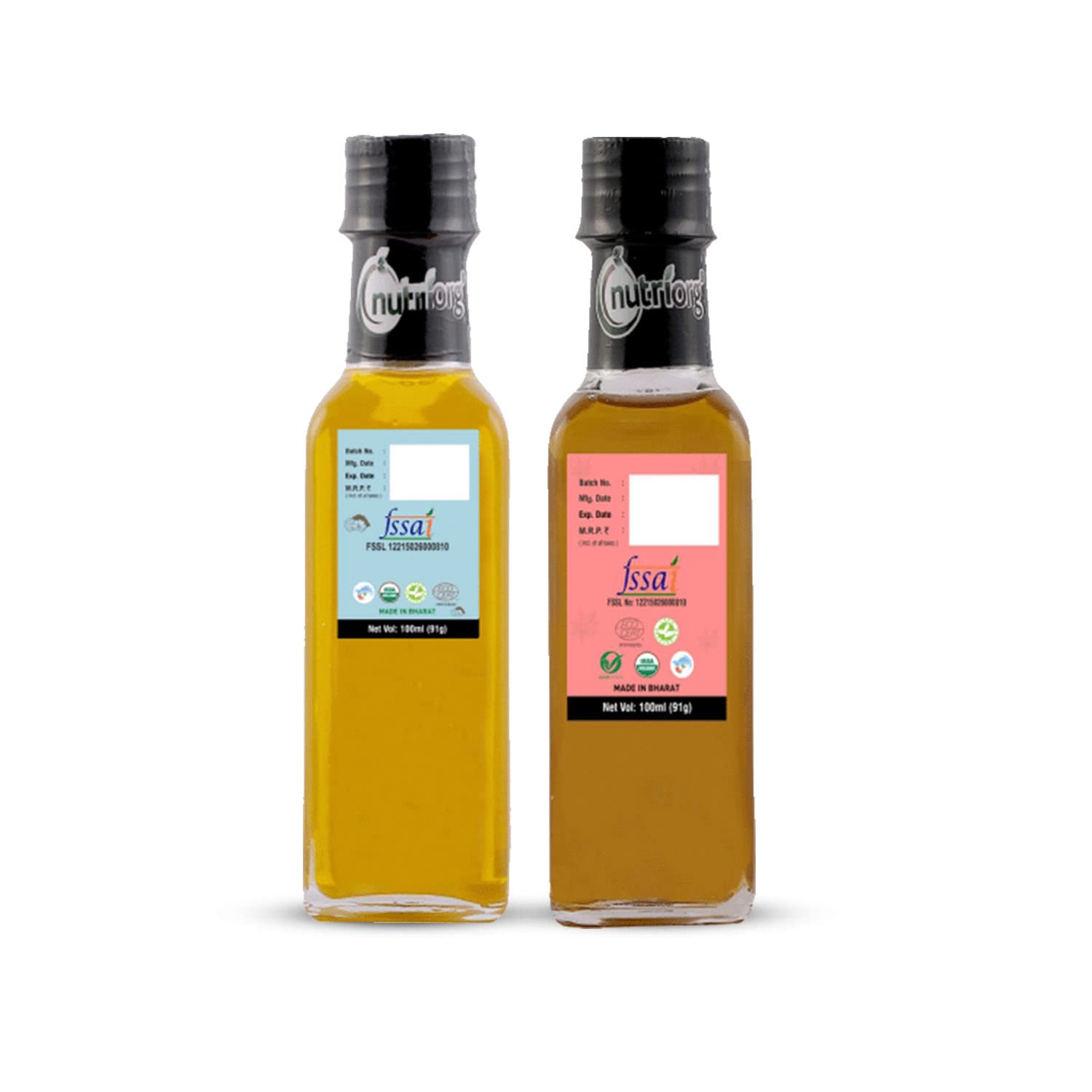 Nutriorg Organic Flaxseed Oil & Castor Oil, 100 Ml (Pack Of 2) - Image 2 thumbnail