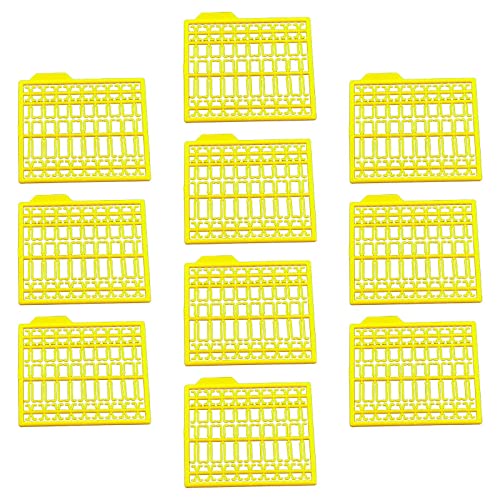 10x Carp Fishing Bait Hair Stops, Catfish Particles Corn Meat Boilies Stoppers, Hair Rig Stop Accessories Fishing Equipments Gear, Yellow