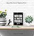 With God All Things Are Possible - Religious Wall Decor - Scripture Wall Art - Bible Verses Decor- Spiritual Inspirational Motivational Religious Gifts for Men - Catholic Christian Gifts for Men