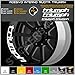 0292 Triumph Daytona Street Triple Autocollants de Jantes 010 Bianco