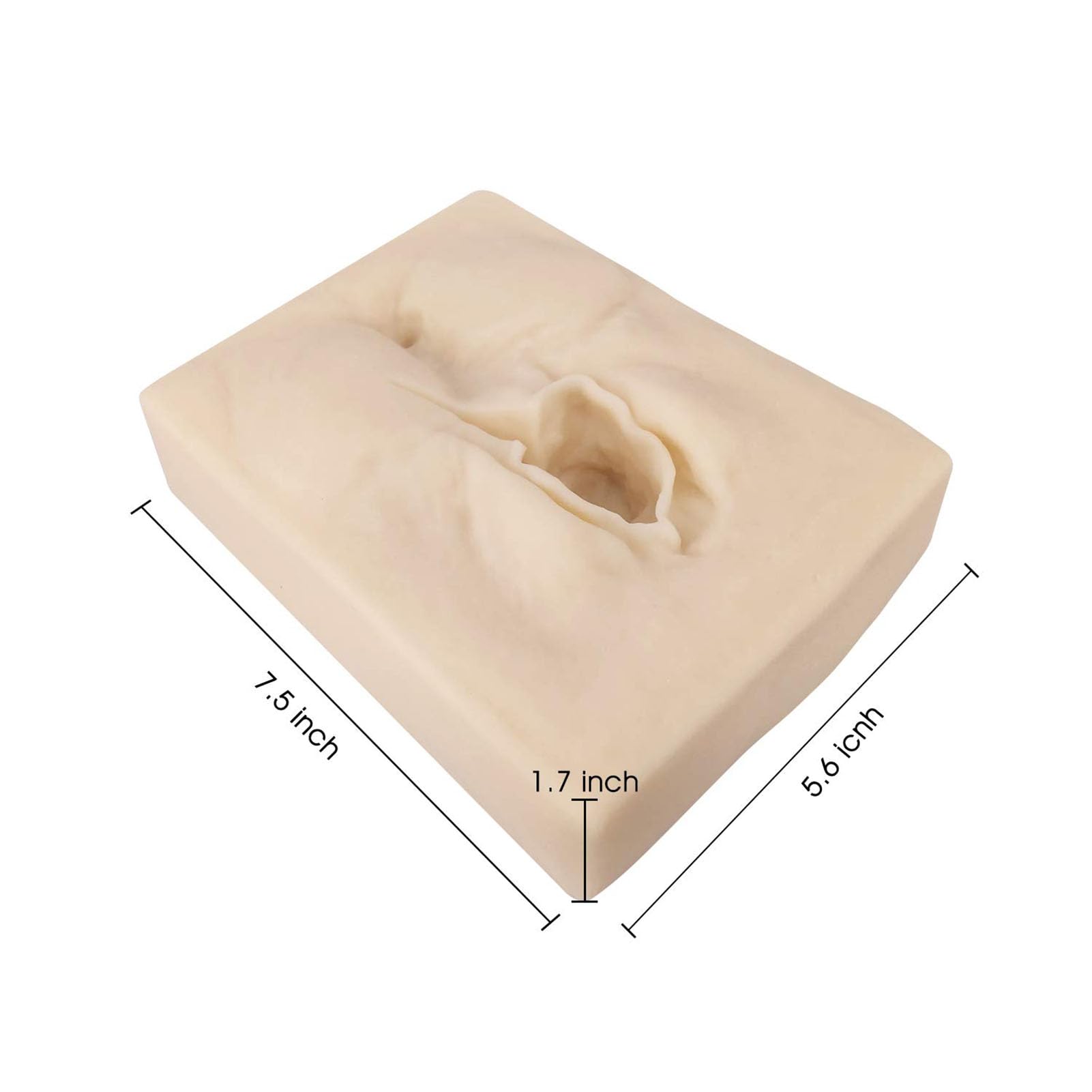 Genérico Modelo de práctica de sutura perineal con incisión de vulva femenina, simulador de sutura de laceración/episiotomía para enseñanza de ginecología, reutilizable,Left cut