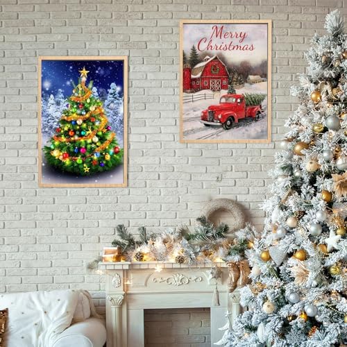 Ninonly 6 Pack Chirstmas Diamond Painting Kits for Adults 5D Full Drill Diamond Art for Kids Beginner DIY Diamond Dotz Craft Kits for Home Decor (11.8x15.8 inch) 5 51AL8ngU83L. AC