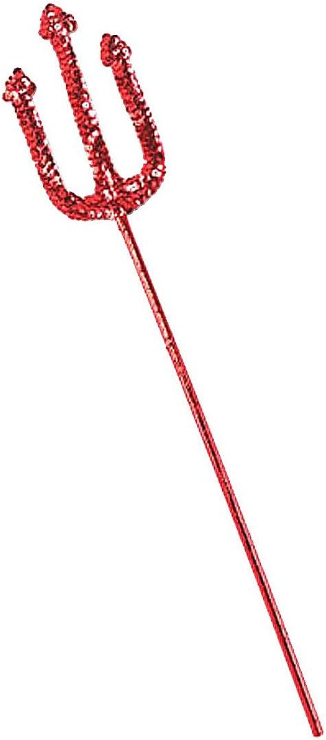 Loftus Halloween Sequin Lucifer Devil Costume Pitchfork, Red, 19"