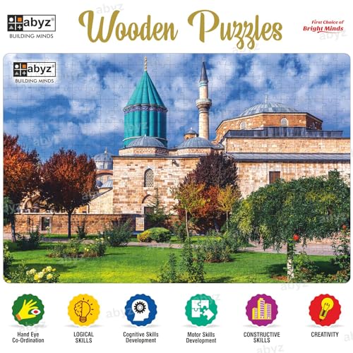 Image of ABYZ Wooden Jigsaw Puzzle - Mevlana Museum, Turkey Playset for Fun Educational & Little Explorers, 500-Pieces Multicolor | Birthday Gift for (7 Plus Years) Age Kids.