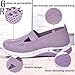 Imagen de Zapatillas Mujer Fascitis Plantar Calzado Fascitis Plantar Mujer Ancho Especial Zapatillas Deportivas Ortopedico Sin Cordones Transpirables Antideslizantes Zapatos Deporte Malla Cómodas Verano