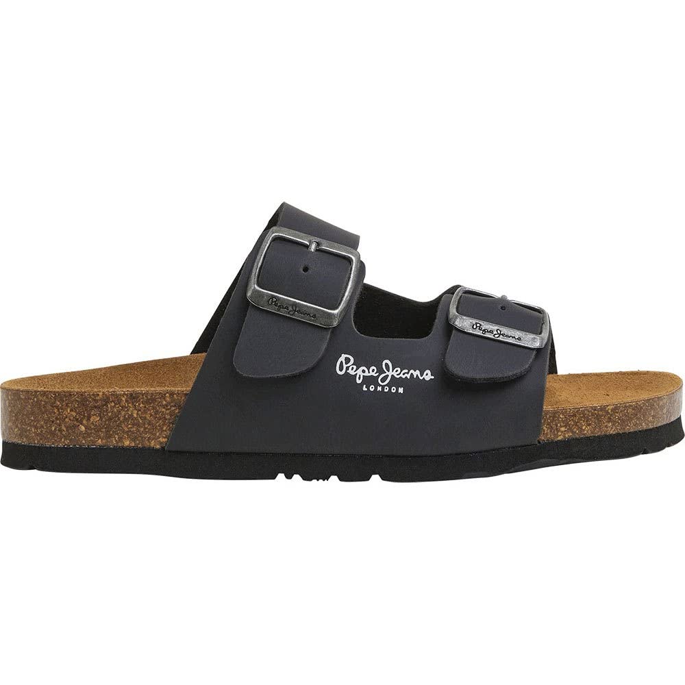 Pepe Jeans Boy's BIO Double Kansas B Shoes, Black (Black), 5.5