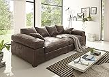 Vintage Look Reboz Big Sofa Vintage schwarz Hellbraun Dunkelbraun Megasofa (Vintage Dunkelbraun)