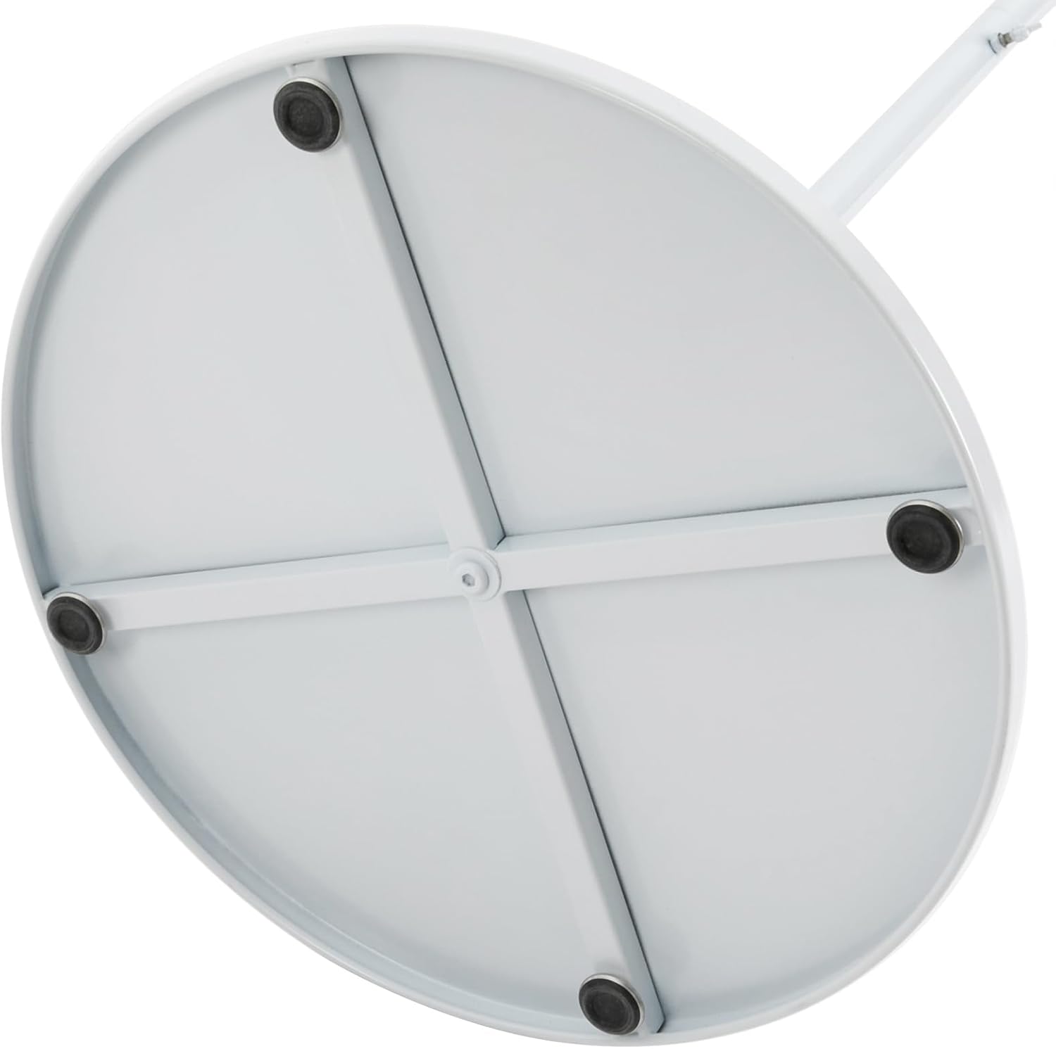 Freestanding Scarf Display Rack, Metal Spiral Scarf Holder, Hijab Stand for Clothing Store Home, Space Saving Shelves, 5.58ft (White)