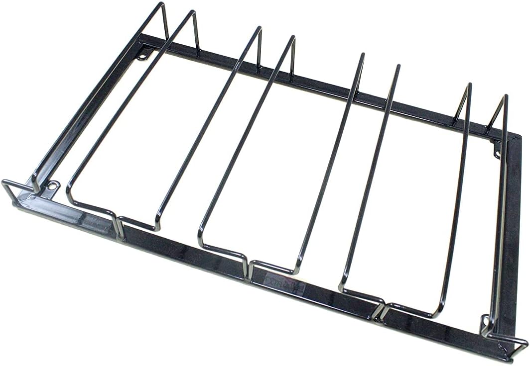 XIAOYU Wine Glass Racks, Stemware Racks, Wine Glass Rack Hanger, Stainless Steel Bar Home Cup Glass Holder, Under Cabinet Wine Glass Stemware Rack Holder, 4 Rows, Black