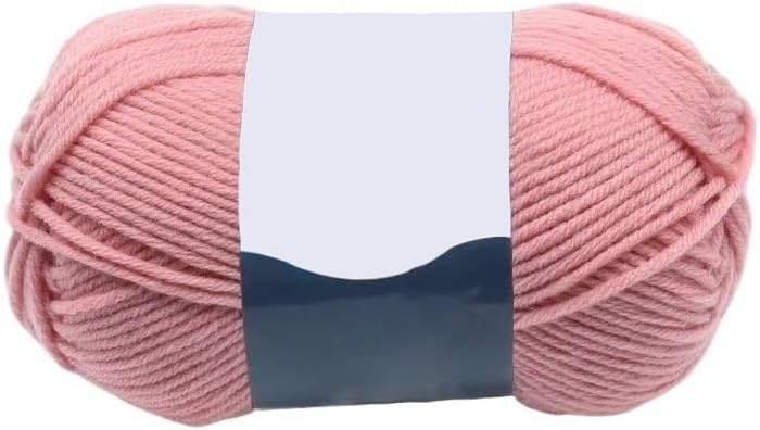 5 Rolls 50g Milk Cotton Yarn for Crocheting 5-Ply Hand Knitting Blend(33)