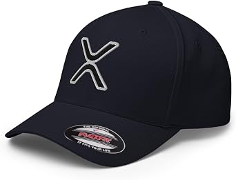 FX XRP Fitted Hat Embroidered Curved Bill Mid Crown Closed-Back Structured Twill Cap