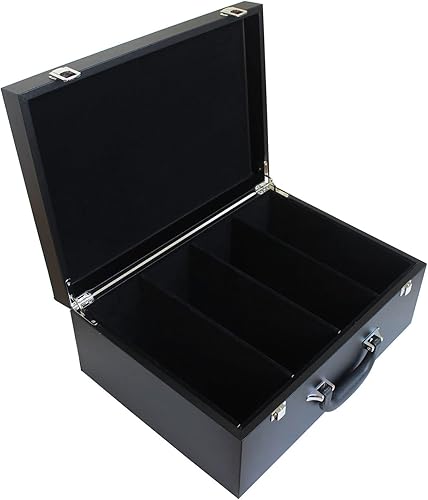 Miniatura 6 de Estuche de almacenamiento de cuero para losa de tarjetas graduadas, soporte magnético y atornillable, portatarjetas de carga superior y soporte para